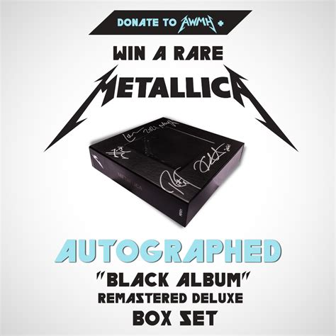 Winning a signed Metallica one